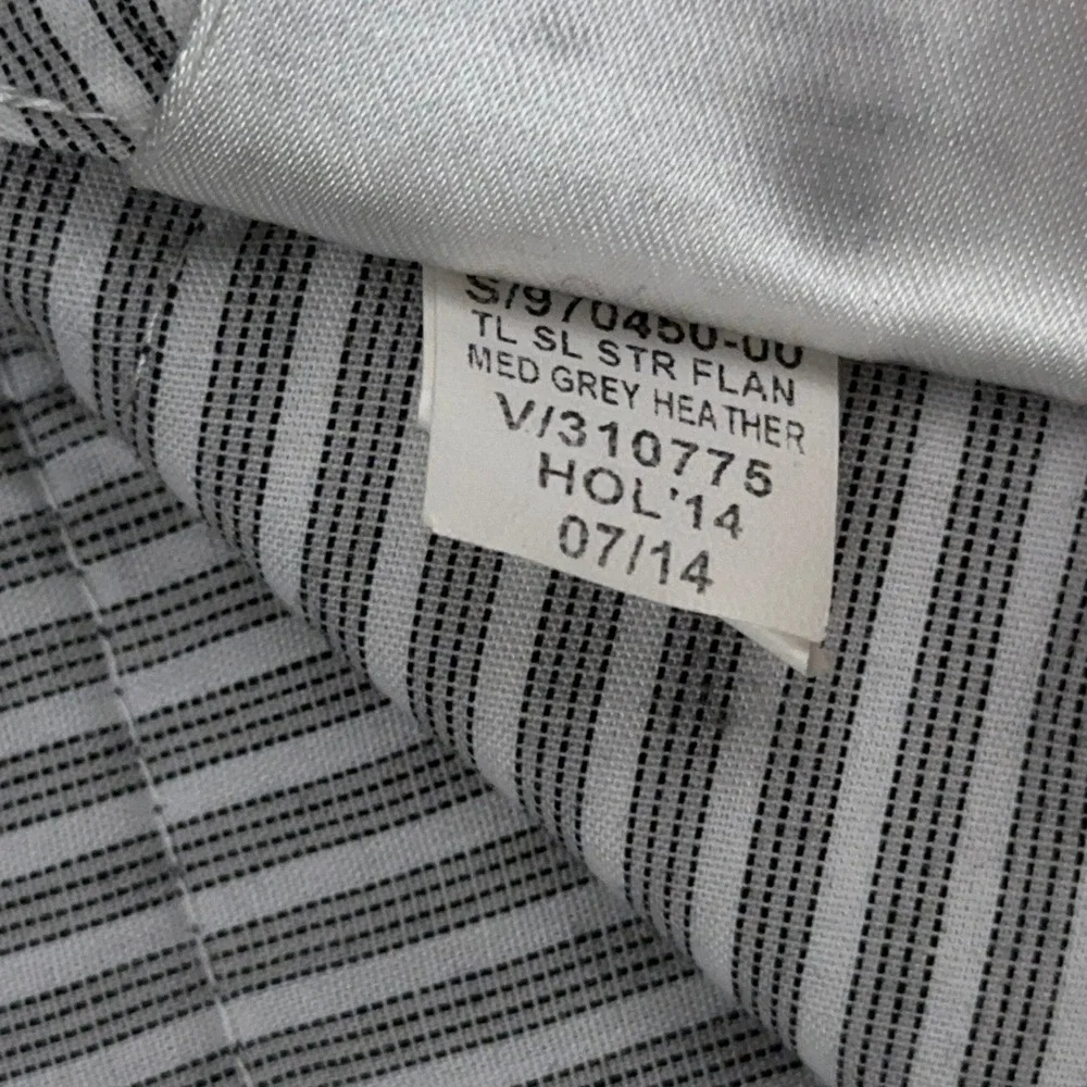 Banana Republic Dress Pants Mens 33x32 Grey Tailored Slim Fit Stretch Wool Blend